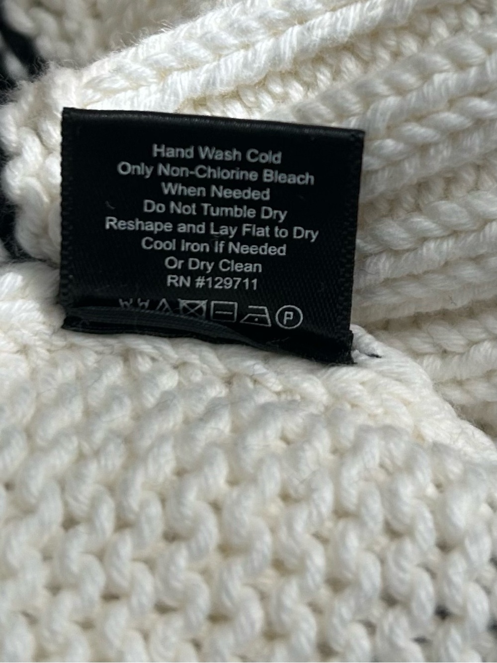 Jenni Kayne Chloe Striped 100% Cotton Crewneck Sweater Ivory Black NWT - Picture 9 of 14